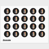 Vrachtwagenchauffeur Duitse Trucker Trucks Grappig Ronde Sticker (Vel)