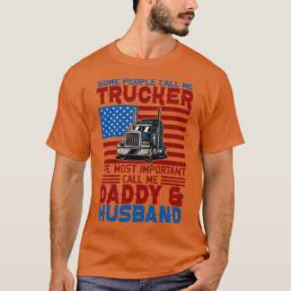  vrachtwagenchauffeur Gift Trucker Dad Husband US T-shirt