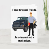 Vrachtwagenchauffeur Grappige Verjaardag Kaart (Voorkant)