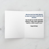 Vrachtwagenchauffeur Grappige Verjaardag Kaart (Binnen)
