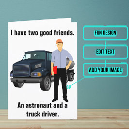Vrachtwagenchauffeur Grappige Verjaardag Kaart