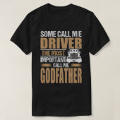 Vrachtwagenchauffeur Het belangrijkste noem me GOD T-shirt (Design voorkant)