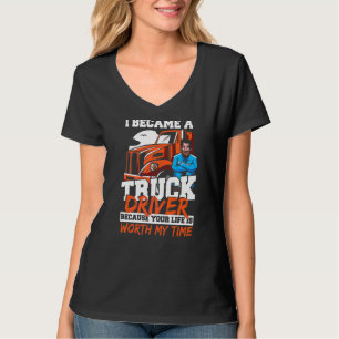 Vrachtwagenchauffeur Ik werd vrachtwagenchauffeur T-shirt