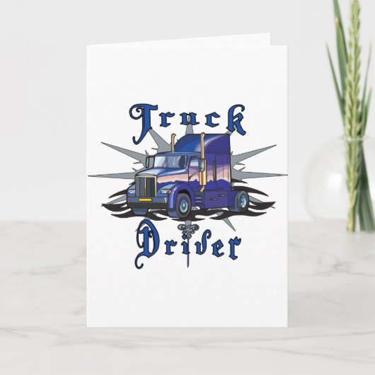 Vrachtwagenchauffeur Kaart (Voorkant)