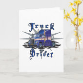 Vrachtwagenchauffeur Kaart (Gele Bloem)