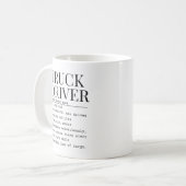 Vrachtwagenchauffeur Koffiemok (Voorkant links)