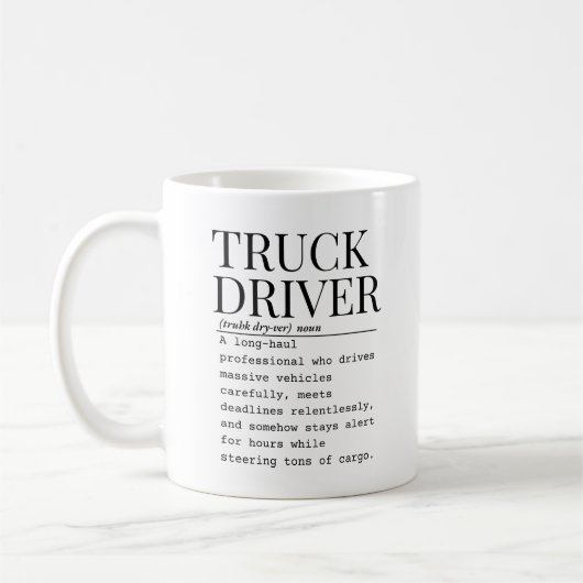 Vrachtwagenchauffeur Koffiemok (Links)