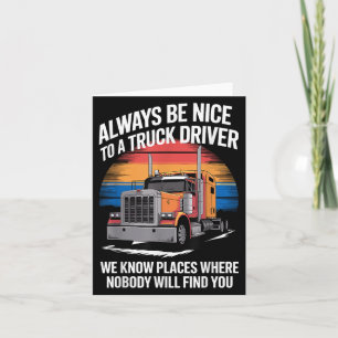 Vrachtwagenchauffeur Kunst voor mannen Papa Vrouwe Kaart