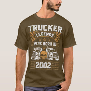 Vrachtwagenchauffeur Legend Birthday Trucker gebor T-shirt