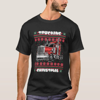 Vrachtwagenchauffeur lelijke stijl t-shirt