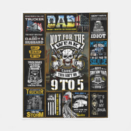 Vrachtwagenchauffeur niet voor de zwakkeren fleece deken