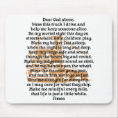 Vrachtwagenchauffeur Prayer Mousepad Muismat (Voorkant)