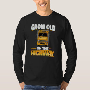 Vrachtwagenchauffeur Rig Vrachtwagen Vervoer Oude T-shirt