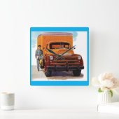 vrachtwagenchauffeur rijdende klok (Huis)