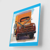 vrachtwagenchauffeur rijdende klok (Hoek)