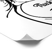 Vrachtwagenchauffeur Rosie de Riveter omhoog Poster (Hoek)