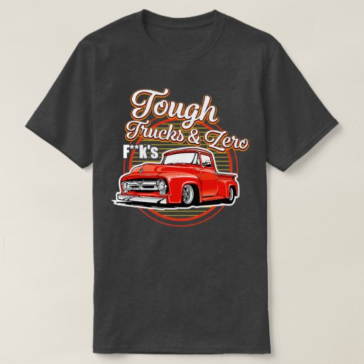 Vrachtwagenchauffeur Stevige vrachtwagens bevestig T-shirt (Design voorkant)