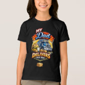 Vrachtwagenchauffeur Tri-Blend Shirt (Voorkant)