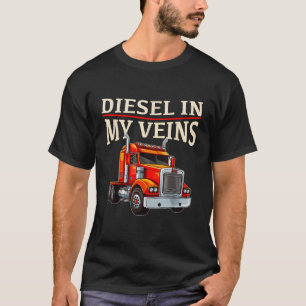 Vrachtwagenchauffeur Trucker Mannen Papa Funny Tru T-shirt