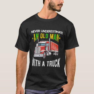 Vrachtwagenchauffeur Trucker Mannen Papa Funny Tru T-shirt