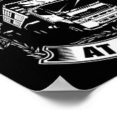 Vrachtwagenchauffeur tussen de lijnen poster (Hoek)