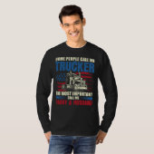Vrachtwagenchauffeur, vader & echtgenoot t-shirt (Voorkant volledig)