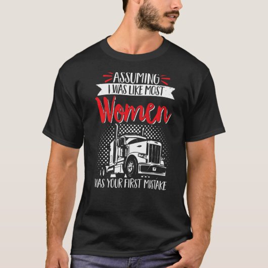 Vrachtwagenchauffeur verondersteld dat ik als de m t-shirt (Voorkant)