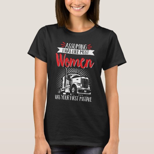 Vrachtwagenchauffeur verondersteld dat ik als de m t-shirt (Voorkant)