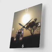 Vrachtwagenchauffeur Vierkante Klok (Hoek)