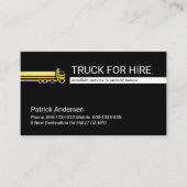 vrachtwagenchauffeur visitekaartje (Voorkant)