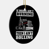 Vrachtwagenchauffeur (vrachtwagen) keramisch ornament (Rechts)