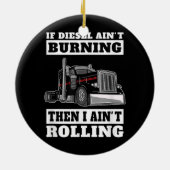 Vrachtwagenchauffeur (vrachtwagen) keramisch ornament (Achterkant)