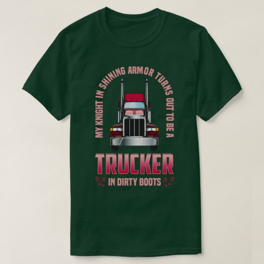 Vrachtwagenchauffeur Vrouw Grappige Trucker Vrouw T-shirt (Design voorkant)