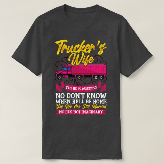 Vrachtwagenchauffeur Vrouw Grappige Trucker Vrouw T-shirt (Design voorkant)