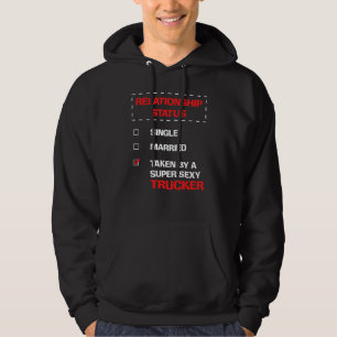 Vrachtwagenchauffeur Vrouw Man Bf Gf Relatie Hoodie