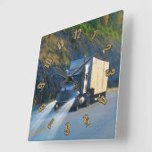 Vrachtwagenchauffeur wandklok (Hoek)
