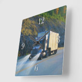 Vrachtwagenchauffeur wandklok (Hoek)