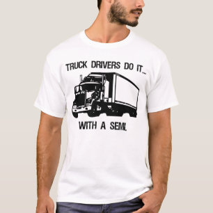 Vrachtwagenchauffeurs doen het... met een halve. t-shirt