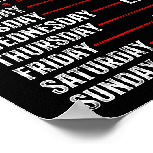 Vrachtwagenchauffeurs in ruste wekelijks poster (Hoek)