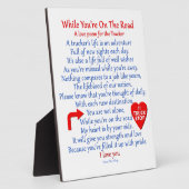 Vrachtwagenchauffeurs liefdesgedicht fotoplaat (Zijkant)