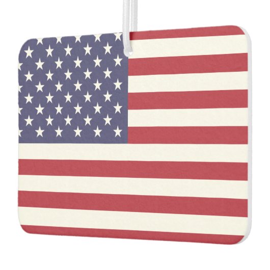 Vrachtwagenchauffeurs met vlag van de Verenigde St Luchtverfrisser (Links)