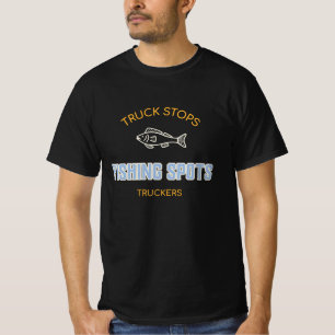 VRACHTWAGENCHAUFFEURS VRACHTWAGEN STOPPLAATSEN VIS T-SHIRT