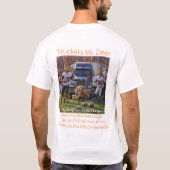 Vrachtwagenchauffeurs Vs Herten T-shirt (Achterkant)