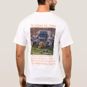 Vrachtwagenchauffeurs Vs Herten  T-shirt (Achterkant)