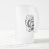 Vrachtwagenchauffeurs worden in augustus geboren matglas bierpul (Voorkant rechts)