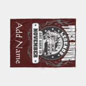 Vrachtwagenchauffeurs worden in november geboren fleece deken (Voorkant (Horizontaal))