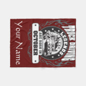 Vrachtwagenchauffeurs worden in oktober geboren fleece deken (Voorkant (Horizontaal))