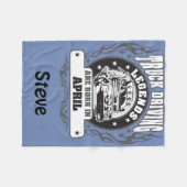 Vrachtwagenchauffeurs zijn geboren in april, naam  fleece deken (Voorkant (Horizontaal))