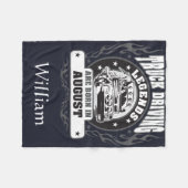 Vrachtwagenchauffeurs zijn geboren in augustus Naa Fleece Deken (Voorkant (Horizontaal))