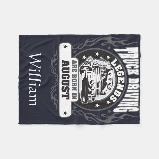 Vrachtwagenchauffeurs zijn geboren in augustus Naa Fleece Deken (Voorkant (Horizontaal))